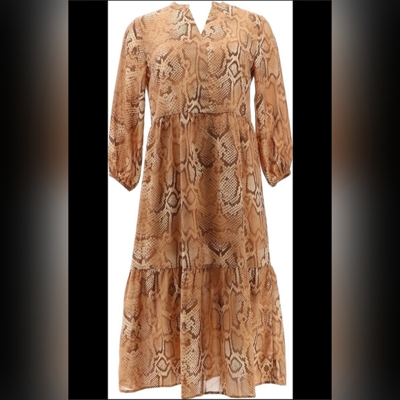 G By Giuliana Snake Print Midi Dress - Picture 1 of 4